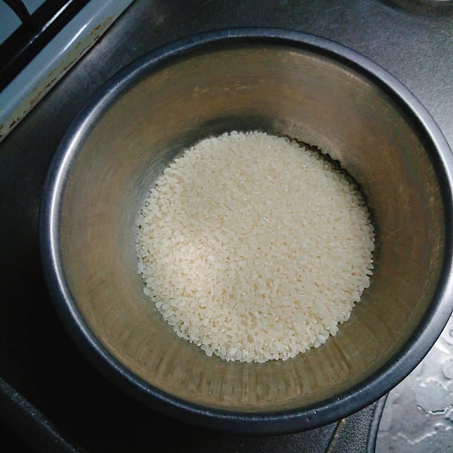 洗う前の無洗米